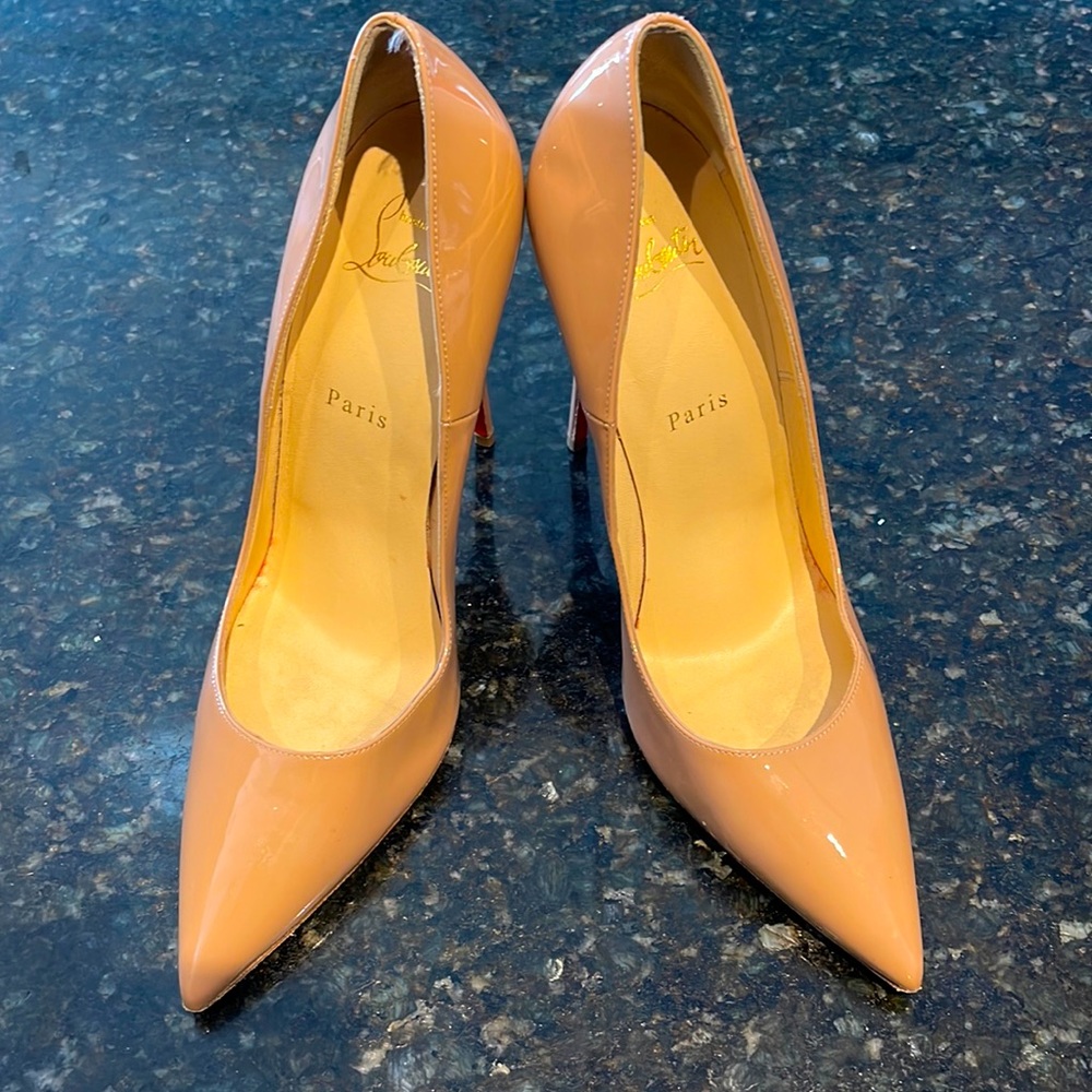 Christian Louboutin So Kate Patent Pointed-Toe Red Sole Pump